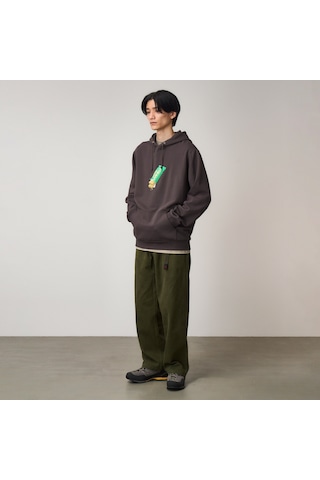 Gramicci Granola Hooded Erkek Kahverengi Sweatshirt G5fu-j091 Kahverengi