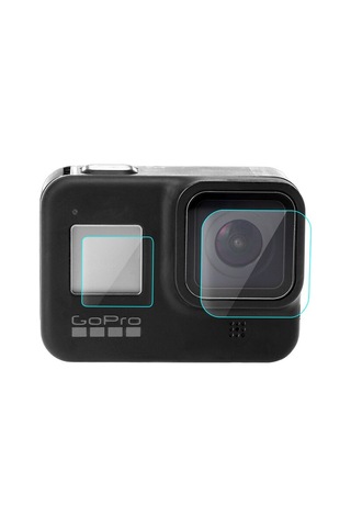 Ayex Hero 8 Temperli Cam Ekran Koruyucu Gopro Hero 8 Uyumlu