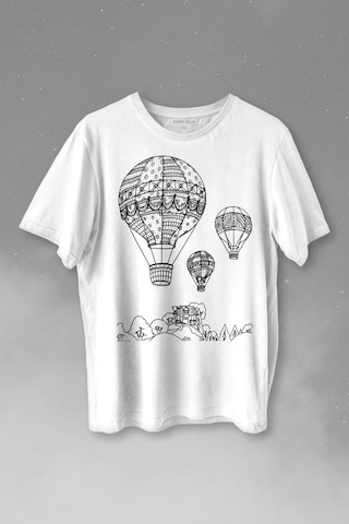 Kapadokya Nevşehir Peri Pacaları Cappadocia Baskılı Tişört Unisex T-shirt 001