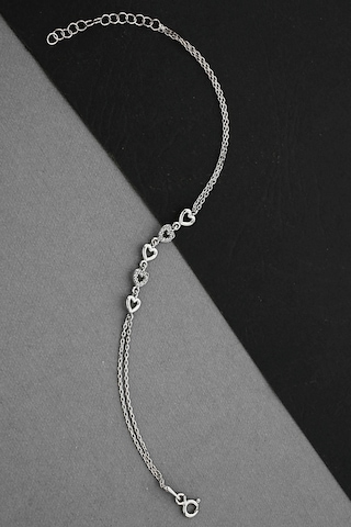 Argentum Concept - Gümüş Manimal Kalp Dizisi Bileklik - B078401