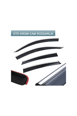 Skoda Octavia 2013 Sonrası Krom Cam Rüzgarlık