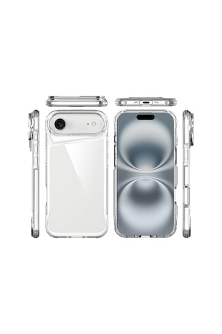 Techaks Apple Uyumlu iPhone 17 Air Kılıf Zore T-max Kapak - Şeffaf Şeffaf