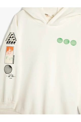 Koton Erkek Çocuk Sweatshirt Ekru 4wkb10007tk 24ky59000314 Y5915