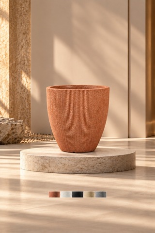 Bostann Dekoratif Saksı - Botonıa 030 - 50l - Kahverengi 50 Lt