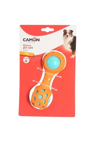Camon Tpr Bilyalı Ve Gıcırtılı Kemik Şeklinde Eğlenceli Köpek Oyuncağı 16 Cm