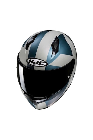 Hjc C10 MC2SF Tez Motosiklet Kaskı Beyaz - Mavi
