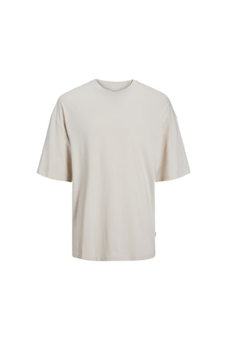 Jack & Jones Erkek Bisiklet Yaka Düz Renk Tisört - Charge 12259975 Moonbeam Siyah