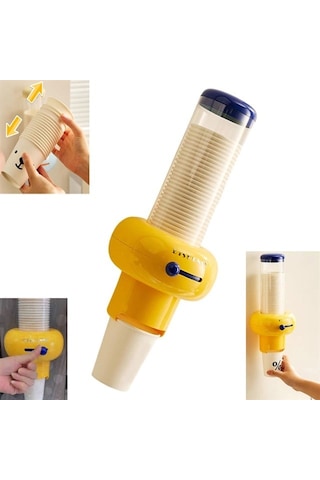 Sunup Sn-29919 Kendinden Yapışkanlı Plastik - Karton Bardak Tutucu Dispenseri Pembe