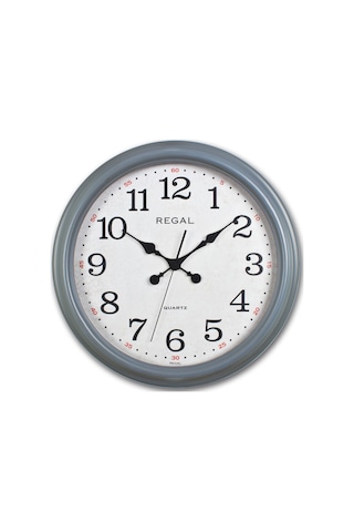 Regal 9108 D2 Gri Eskitme Büyük Boy Duvar Saati (455526303)