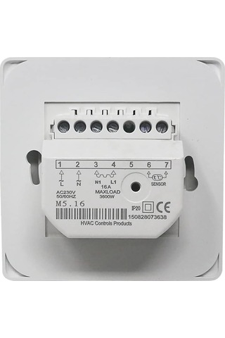 Ac 220v 16a Problu Manuel Yerden Isıtma Termostatı, Mekanik Yerden Isıtma Termostat Kontrol Cihazı