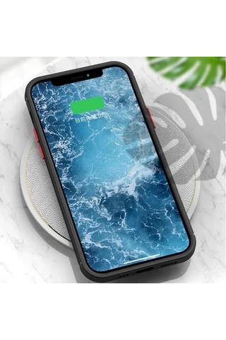 Elmpaly Samsung Galaxy S25 Fe Kılıf Manyetik Kablosuz Şarj Darbe Koruma Mat Asker Mavisi