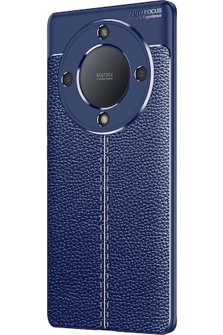 Huawei Honor X 9a İle Uyumlu Kılıf Deri Görünümlü Silikon Telefon Kılıfı Kapak