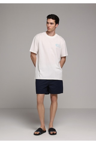 Colin's Colins Comfort Fit Yuvarlak Yaka Düz Erkek Beyaz Kısa Kol Tişört Cl1078790 Q1.v2 Ofw