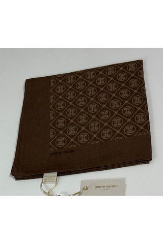 Pierre Cardin Elegans Monogram Eşarp - 1090750 -931 Açık Kahve Açık Kahve