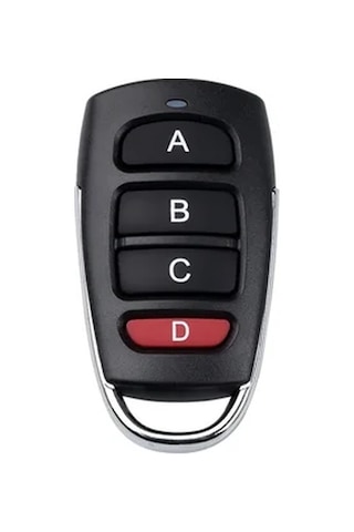 Rf 433 Mhz Üniversal Kopyalanabilir Kumanda 4 Kanal Siyah Büyük