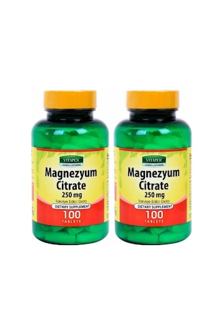Vitapol Magnezyum Sitrat B6 2X100 Tablet