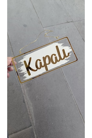 Açık Kapalı Yazısı Açık Kapalı Tabelası Mağaza Kapı Yönlendirme Levhası Pleksi