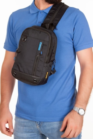 Newısh Polo Accessorıes Unisex Impertex Kumaş Suya Dayanaklı Omuz Ve Mini Sırt Çantası Siyah