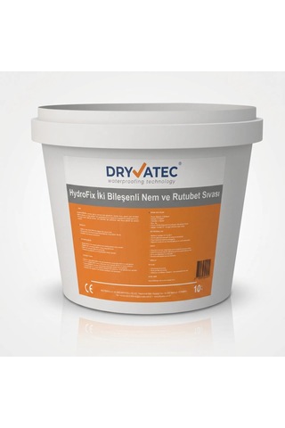 Dryvatec Hydrofix Rutubet Sıvası 10 Kg Duvar Nem Ve Rutubet Önleyici Sıva, Küf Çözümü