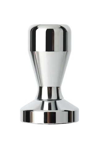 Yifomall 51mm Paslanmaz Çelik Kahve Tamperı, Ev Kullanıma Uygun, Ayarlanabilir, Katı Gövde, Espresso Dolgu Aracı Gümüş