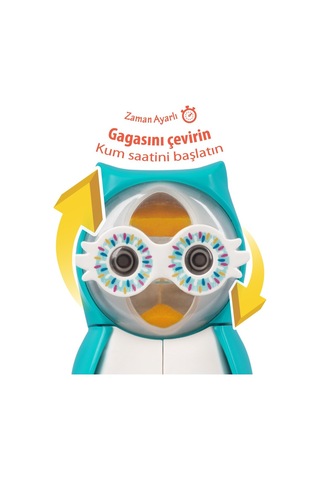 Flipper Hijyenik Saklama Kabı + Kum Saati Çok Renkli