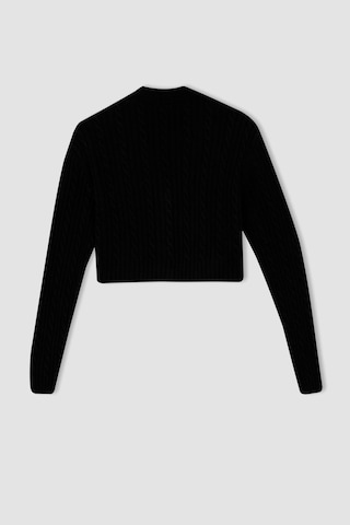 Defacto Coool Regular Fit V Yaka Hırka Siyah