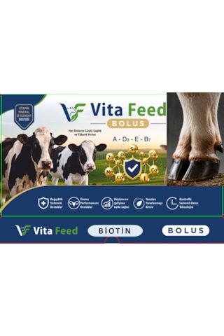 Vitafeed Biotin Tırnak Bolus 100 Gr 12 Adet Bolus
