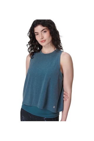 Sweaty Betty Sweaty Betty Soft Flow Double Up Bra Tank Kadın Mavi Fitness Bra 5133 Mavi