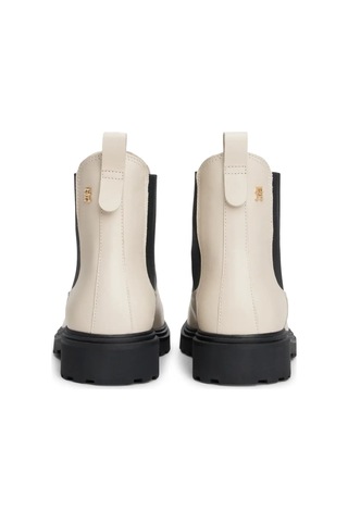 Tommy Hilfiger Th Leather Cleated C, Acı Krem Kadın Bot