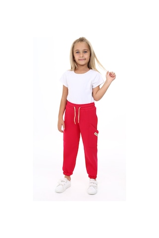 Toontoy Kız Çocuk İki Yanı Cepli Eşofman Alt Fuşya