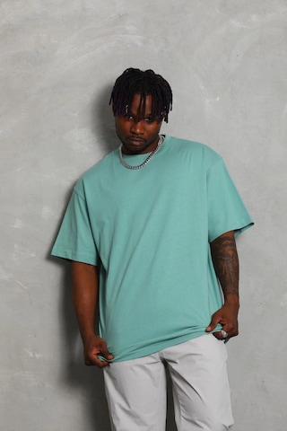 Wear Vexel Erkek Düz Yazlık Kısa Kol Tişört Bisiklet Yaka Oversize T-shirt - Mint Yeşili Çok Renkli