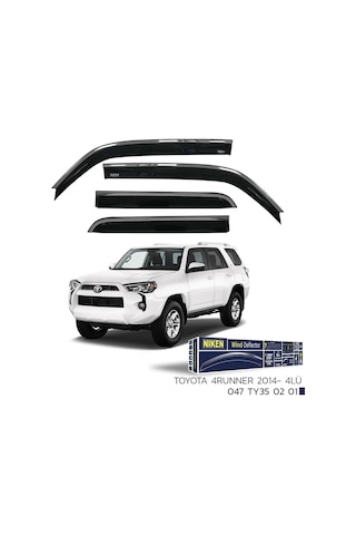 Niken Toyota 4runner 2014- Kromlu Cam Rüzgarlığı 4 Lü