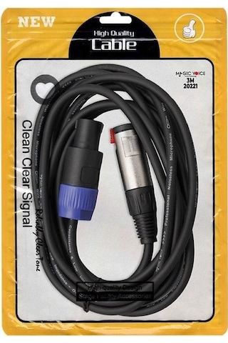Magicvoice Ld384 Spekon Erkek - 6.3mm Dişi Çevirici 3metre Kablo