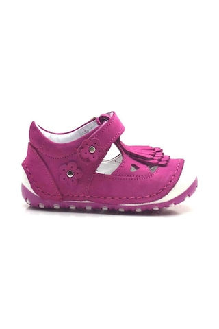 Hapshoe Hakiki Deri Püsküllü Pembe Yazlık Bebek Ilk Adım Ayakkabı (371976781) Pembe