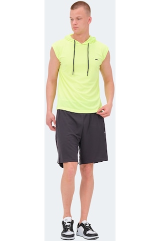Slazenger RAG Erkek Kolsuz Neon Sarı Tişört
