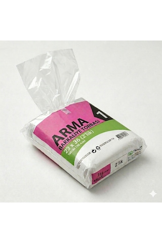 Arma Naksan Şeffaf Bakkaliye Şarküteri Bakliyat Şeker Torbası Poşeti 2'lik 1 KG 23 x 36 CM 190 Adet
