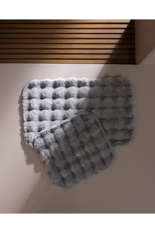 Madame Coco Sovelle 2'li Banyo Paspası - Gri 8684427344965 Çok Renkli