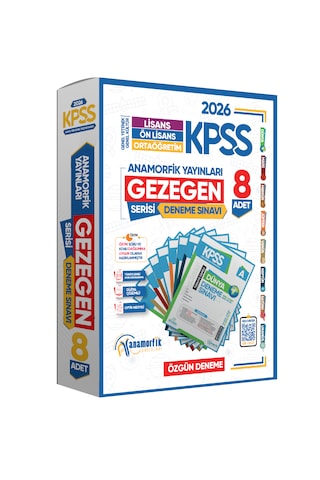 2026 Kpss Anamorfik Lisans Önlisans Ortaöğretim Gy-gk Gezegen Serisi 8li Deneme Tg Dijital Çözümlü