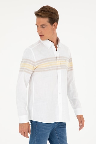 U.s. Polo Assn. Erkek Haki Gömlek Desenli 50288923-vr027 Haki