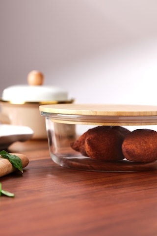 Emsan Naturel 950 Ml Dikdörtgen Borosilikat Saklama Kabı