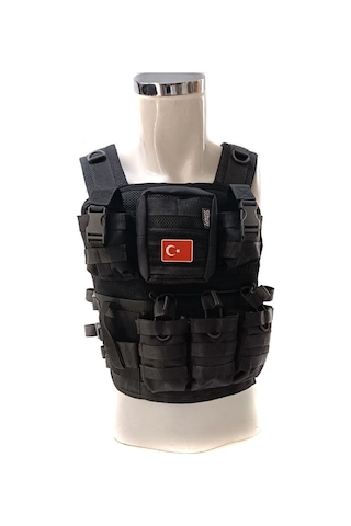Sungu Askeri Shop Unisex Polis Hücum Yeleği Siyah Po230922 Siyah