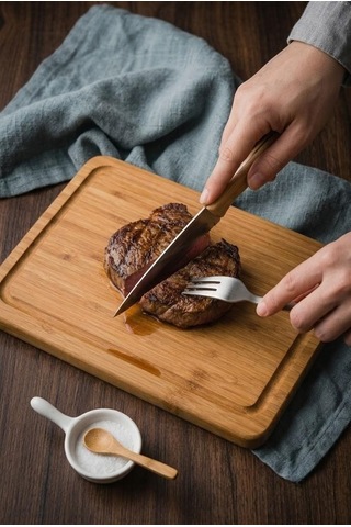Bambum Gea - Steak Bıçağı Orta Bambu
