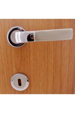 Ares Rozetli Kapı Kolu Krom Saten