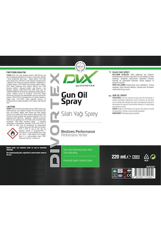 Dvx Silah Yağı Spreyi 220 ML