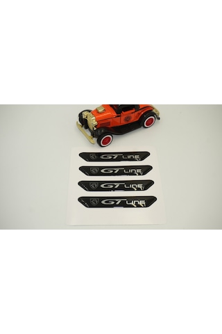 Peugeot Gt Line Logo Kapı Kenarı Koruma Metalize Damla Desen 3M B