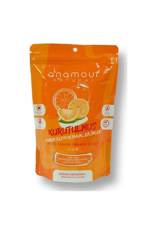 Anamour Natural Kabuksuz Portakal Kurusu 25 G