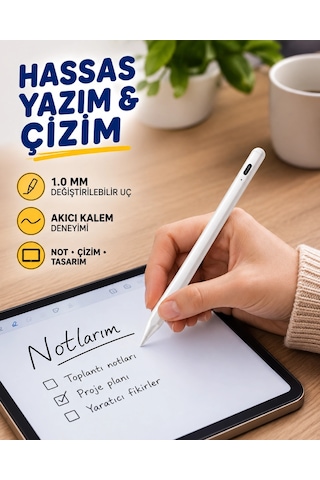 Eğim Sensörlü Dijital Kalem Yüksek Hassasiyetli 1,0 Mm Uç, Uzun Pil Ömrü Yeni Nesil Belirtilmemiş