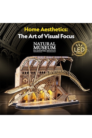 Natural Museum - Mavi Balina 3d Puzzle Led Işıklı L545h