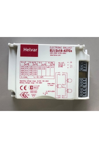 Helvar Elektronik Balast El 1/2x18-42w