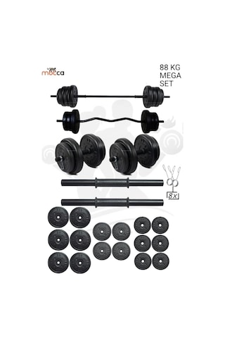 88 Kg Z-Barlı MEGASET Halter Seti Ve Dambıl Seti ,Ağırlık Seti, Fitnes 88 Kg Z-Barlı MEGASET Halter Seti Ve Dambıl Seti ,Ağırlık Seti, Fitnes